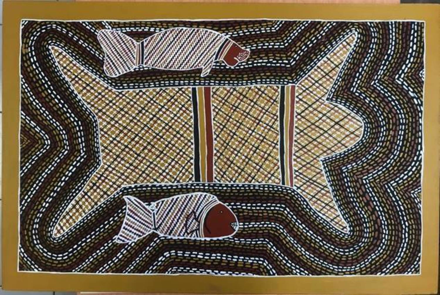 The west wind with fish and dugong